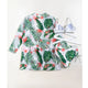 Tropical Twist Front High Waisted Three Piece Swimsuit