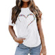 Women's T shirt Butterfly Heart